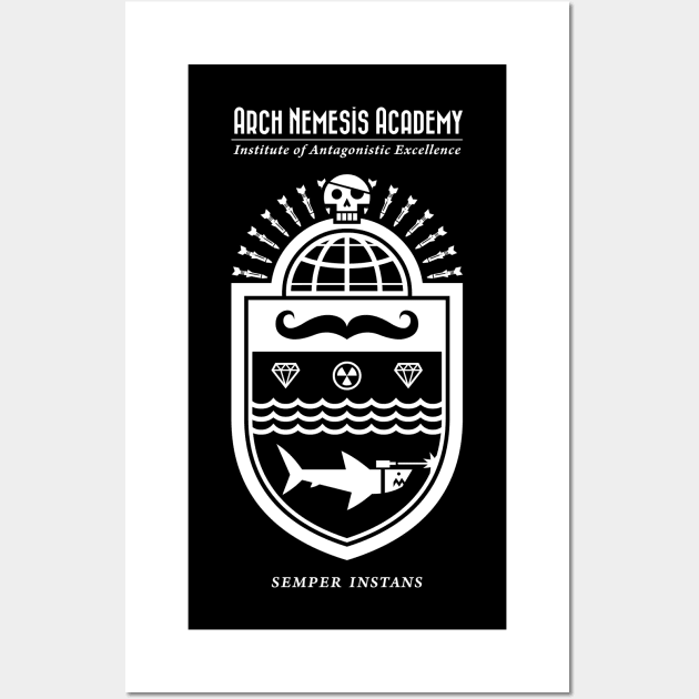 Arch Nemesis Academy - bone white Wall Art by HtCRU